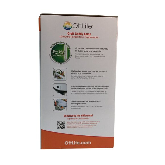 Ottlite Craft Caddy Lamp W94008 Craft Light Storage Organizer New - Picture 4 of 11